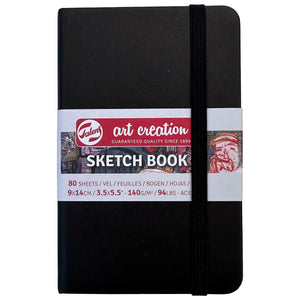 Royal Talens Art Creation Hardback Sketchbook - Black Cover