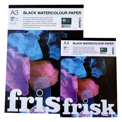 Frisk Watercolour Paper Pads - Black