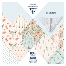 Load image into Gallery viewer, Clairefontaine Origami Paper Pack – 60 sheets – Bohemian