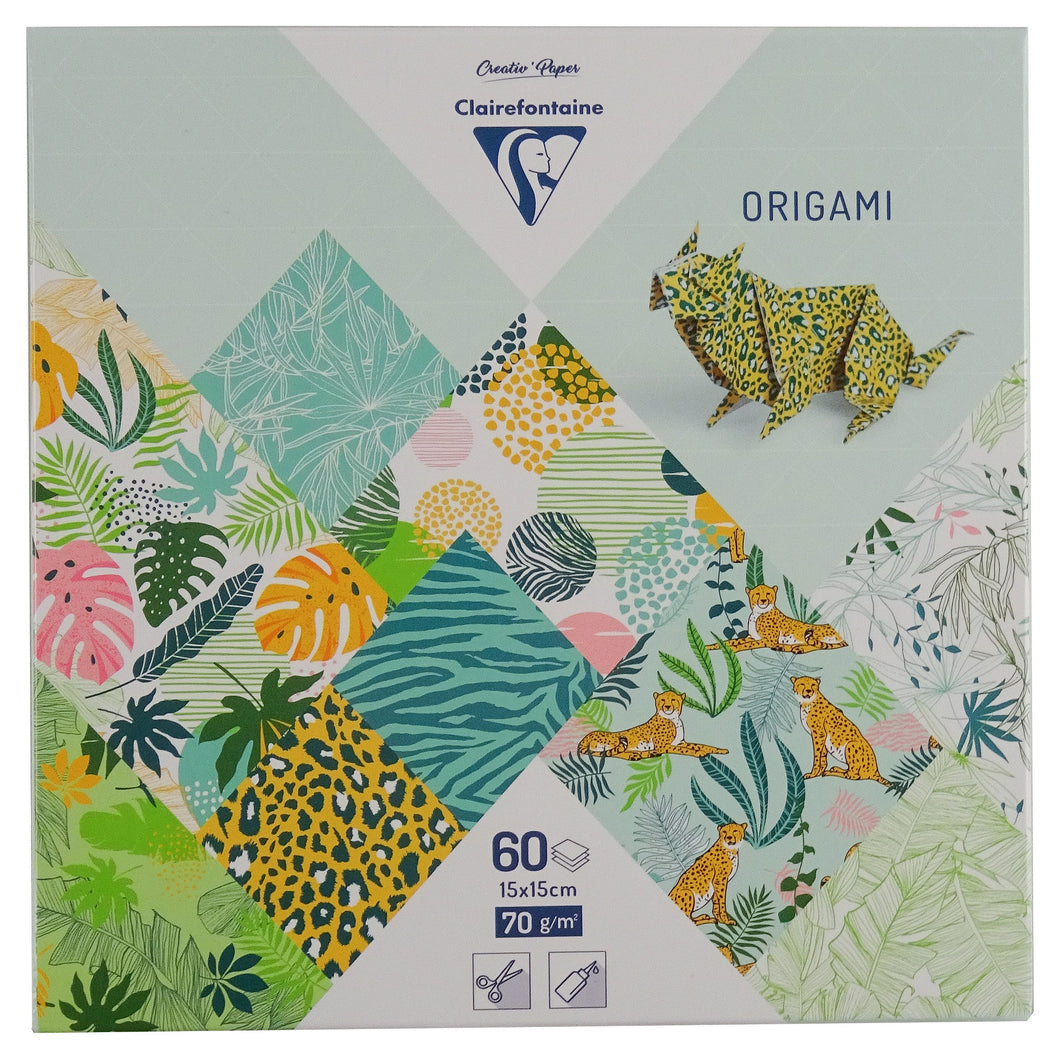 Clairefontaine Origami Paper Pack - 60 Sheets - Exotic