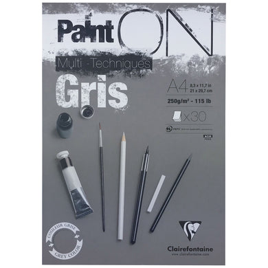 Clairefontaine Paint On Pad - Gris