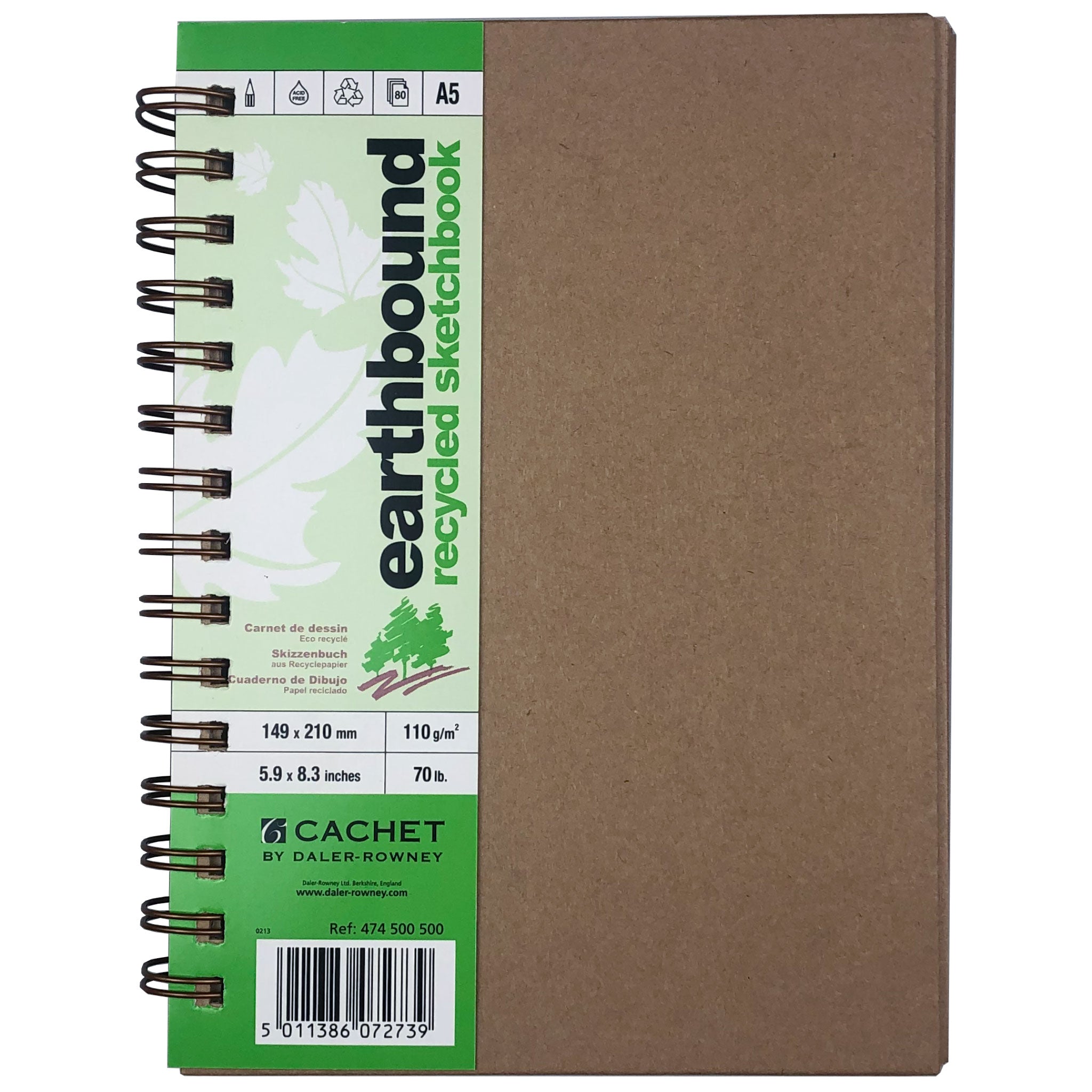 Daler Rowney Earthbound Sketchbook: 100gsm, 80 sheets – Perfect