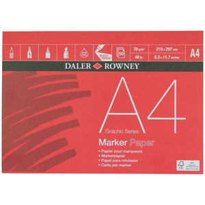 Daler-Rowney Marker Pad: 50 Pages, 70 gsm, Paperback – Perfect Paper Company