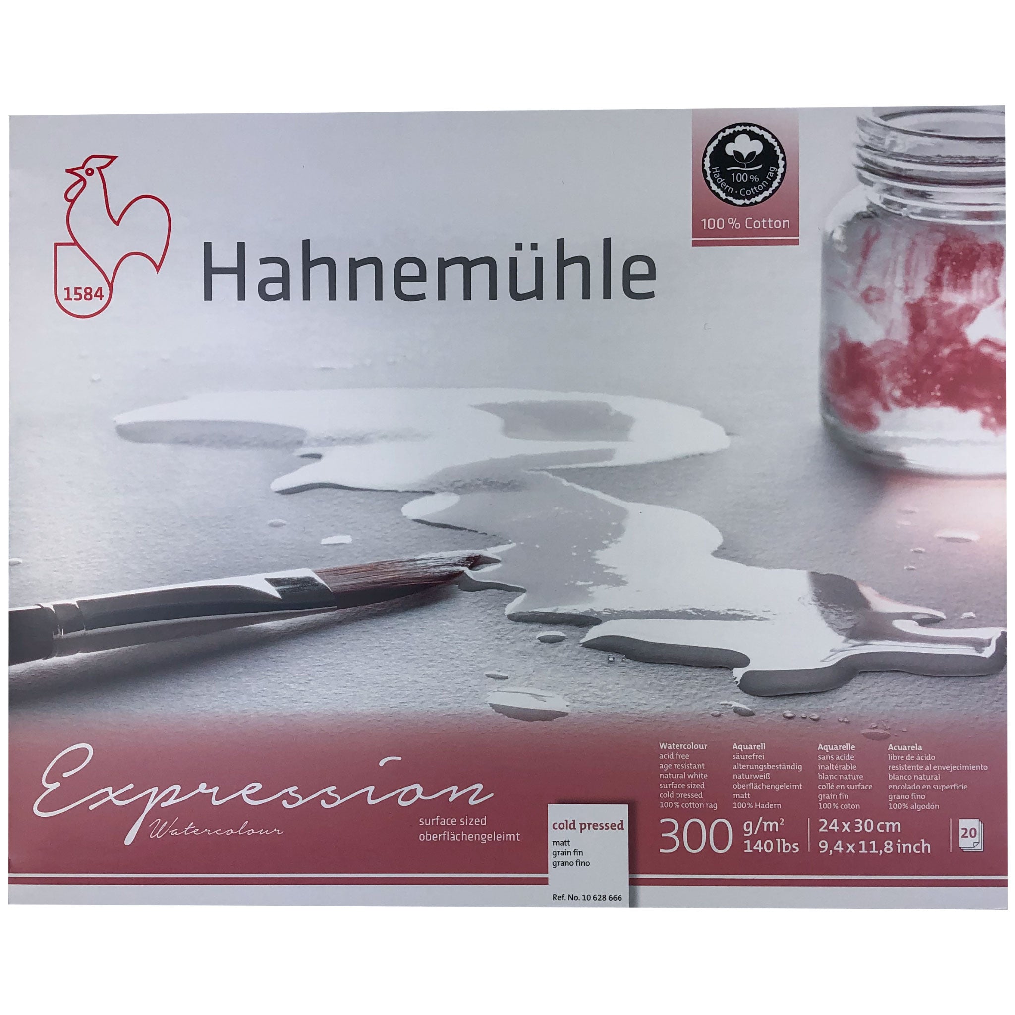 Bloc aquarelle Expression Hahnemühle 100% coton 300 g