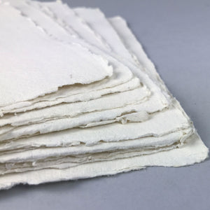 A3 Handmade Card in White | 640gsm | PACK OF 5 SHEETS | Large A3 Sheets Recycled Cotton Rag Card A3 Handmade Card in White | 640gsm | PACK OF 5 SHEETS | Large A3 Sheets Recycled Cotton Rag Card