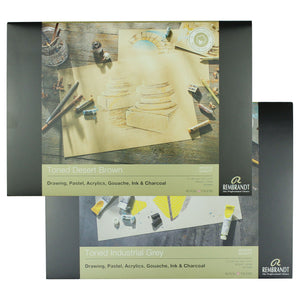 Rembrandt Toned Paper Desert Marrone - Carta Tonalizzata A3 180g/m² - 50 Fogli - Per Matita, Carboncino, Inchiostro E Acrilico