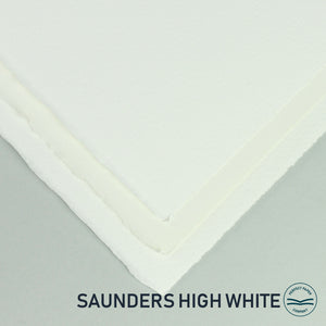 Saunders Waterford Watercolour paper - comparison of white and high white 