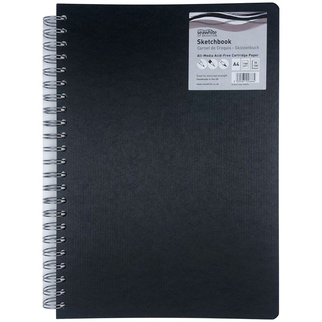 Seawhite Euro Spiral Bound Sketchbooks: 50 Pages, 160 gsm – Perfect Paper  Company