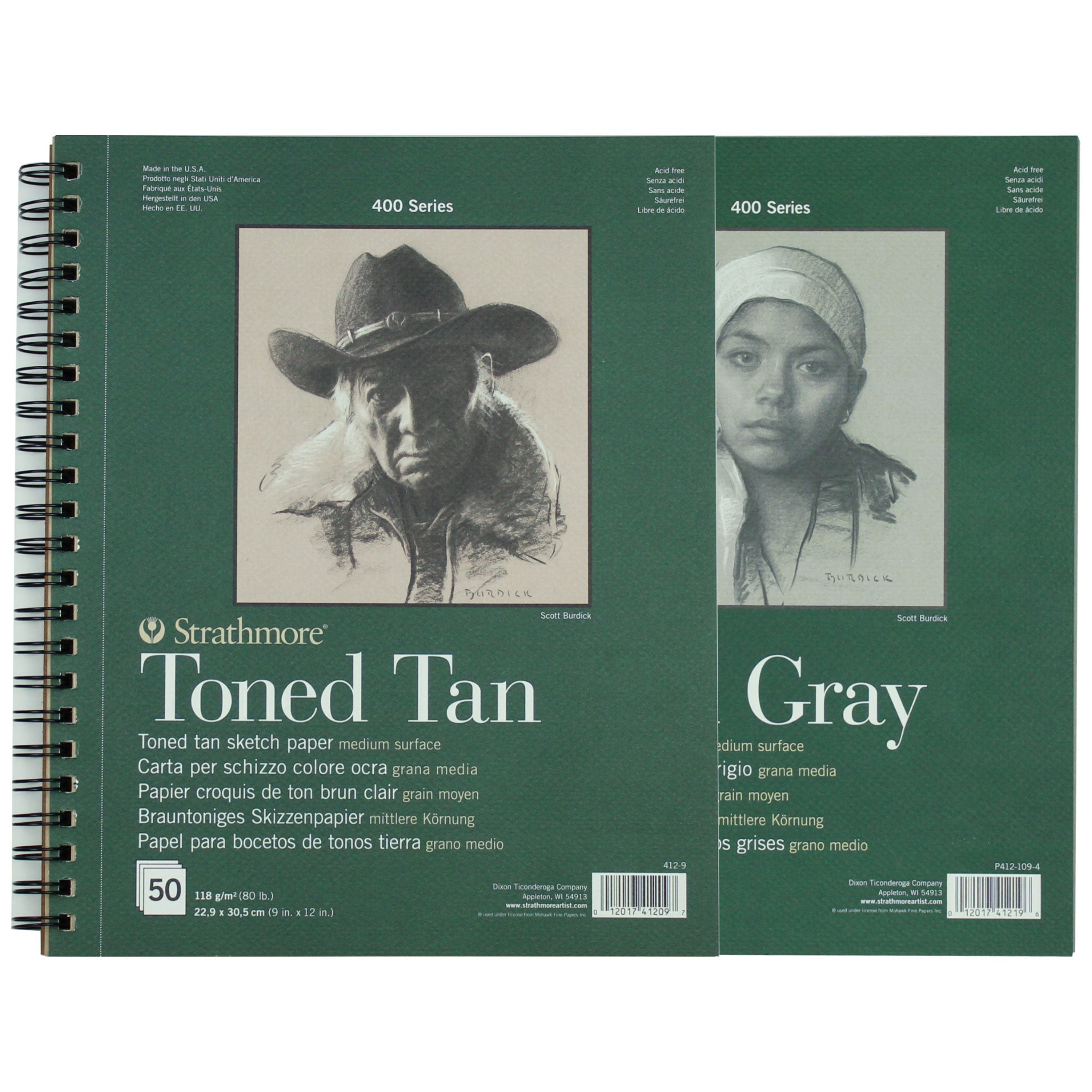 Strathmore Sketchbook 9x12 50 Sheets Toned Tan 2 pack