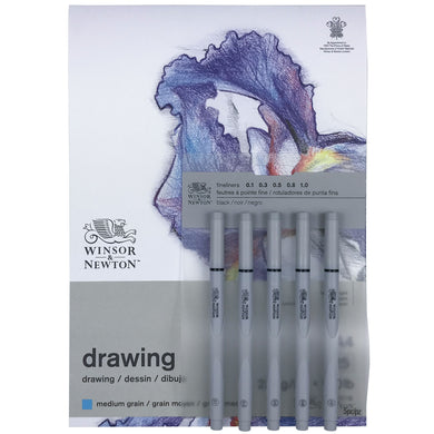 Winsor & Newton Drawing Pad with Fineliners